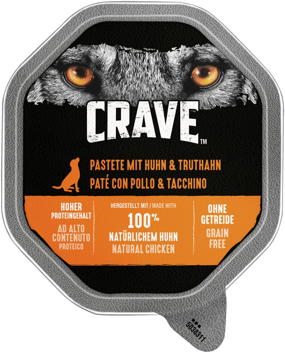 CRAVE Pastete 150 Gramm Hundenassfutter von Crave