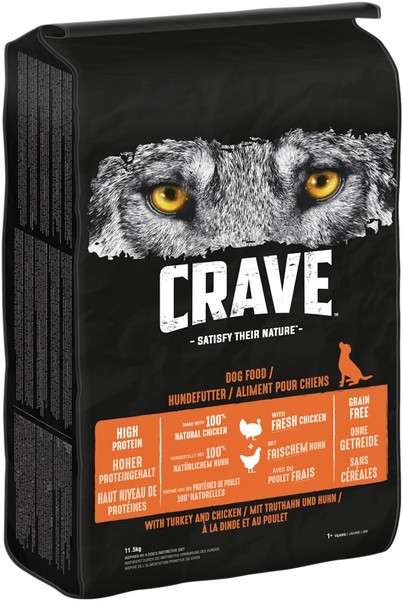CRAVE Truthahn & Huhn Hundetrockenfutter von Crave