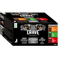 Crave Adult Hundefutter 6 x 400 g - Mix (3 Sorten gemischt) von Crave
