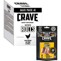 Crave High Protein Rolls - 8 x 50 g Huhn von Crave