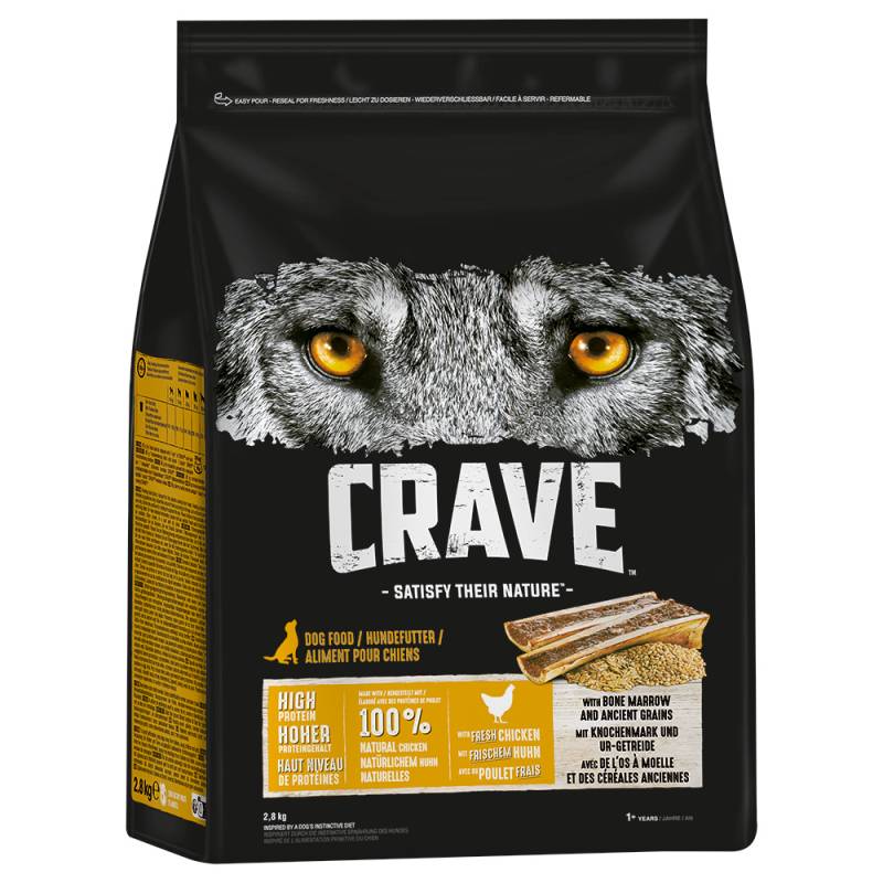 Crave Huhn mit Knochenmark & Urgetreide - 2,8 kg von Crave