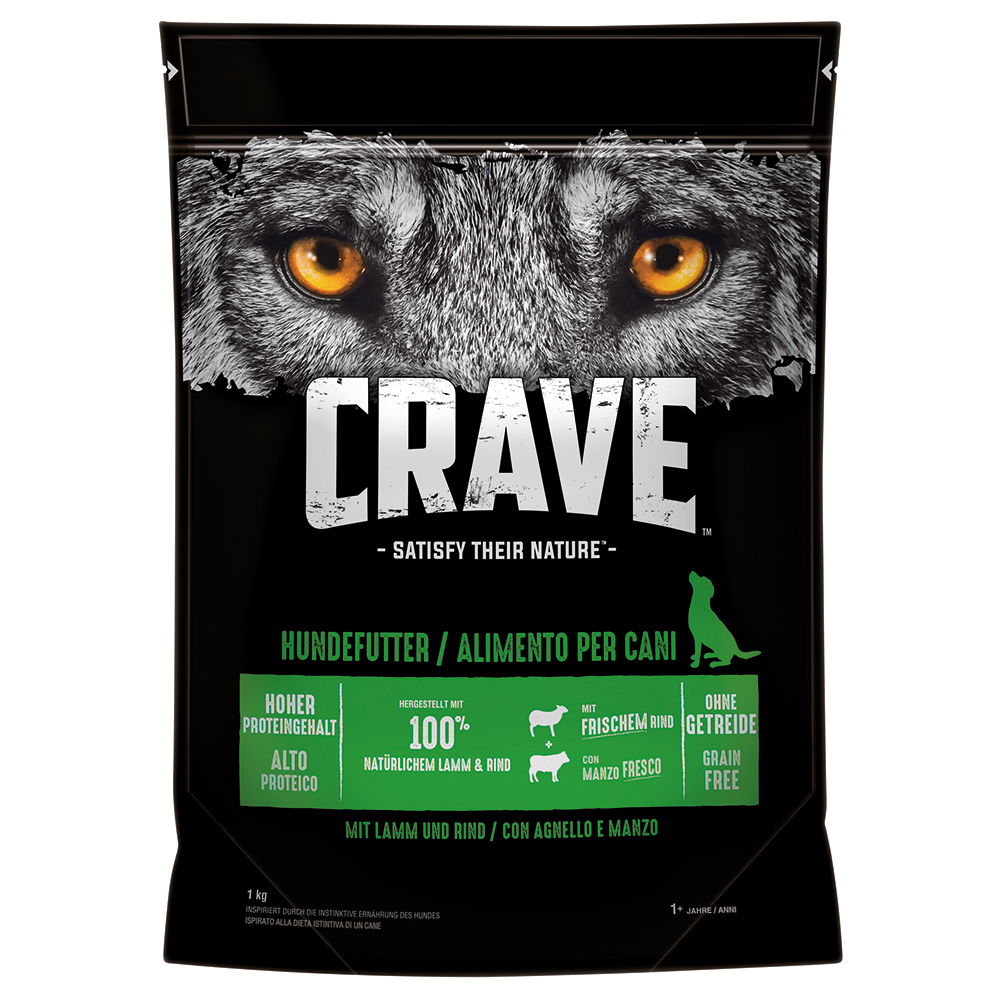 Crave Adult mit Lamm & Rind - 1 kg Crave Adult mit Lamm & Rind - 1 kg von Crave
