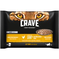 Crave Pouch 4 x 85 g - Sauce mit Huhn von Crave