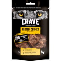 Crave Protein Chunks Hundesnack - 6 x 55 g Huhn von Crave