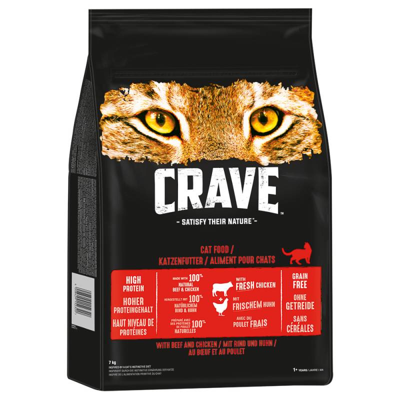 Crave mit Rind & Huhn - 7 kg von Crave