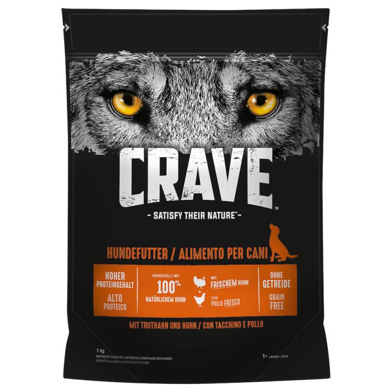 Crave mit Truthahn & Huhn - 1 kg von Crave