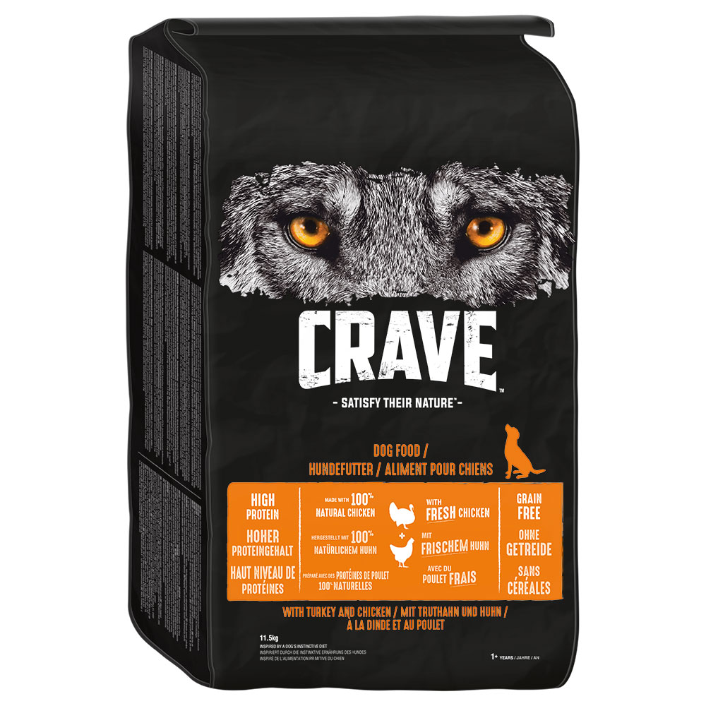 Crave mit Truthahn & Huhn - 11,5 kg von Crave