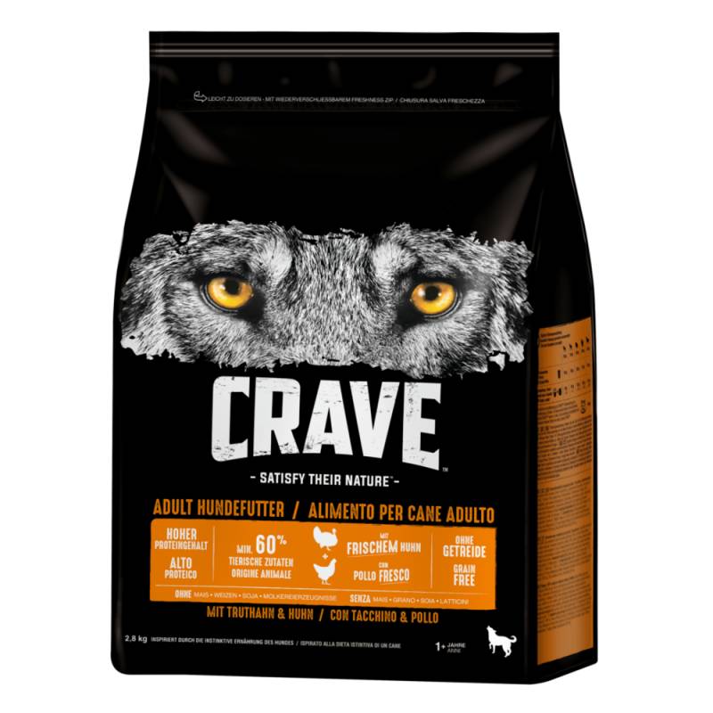 Crave mit Truthahn & Huhn - 2,8 kg von Crave