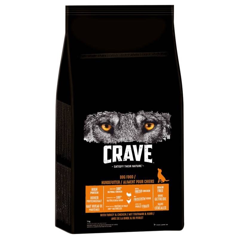 Crave mit Truthahn & Huhn - 7 kg von Crave