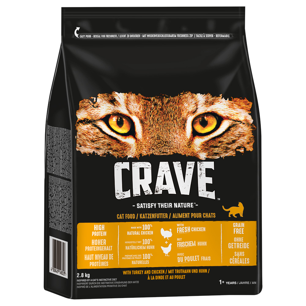 Crave mit Truthahn & Huhn - Sparpaket: 2 x 2,8 kg von Crave