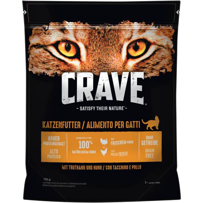 Crave mit Truthahn & Huhn - Sparpaket: 6 x 750 g von Crave