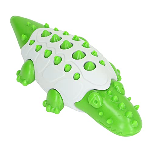 Creahappy Kauspielzeug für Hunde, Welpenzahnbürste in Maisform, Krokodilform Zum Training und Reinigen der Zähne (Grün) von Creahappy
