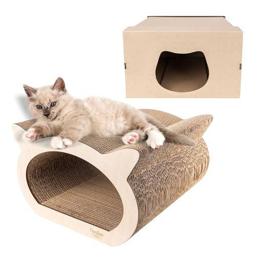 Creative Pets Katzen Kratzbrett | Kratzpappe verstärkt mit Sperrholz | Natürliche Kratzbretter | Robuste Kratzmöbel Katze | 2in1 Kratzbaum + Katzenhaus | Hochwertige Pappe | Groß 37 x 36 x 23 cm Creative Pets Katzen Kratzbrett | Kratzpappe verstärkt mit Sperrholz | Natürliche Kratzbretter | Robuste Kratzmöbel Katze | 2in1 Kratzbaum + Katzenhaus | Hochwertige Pappe | Groß 37 x 36 x 23 cm von Creative Pets