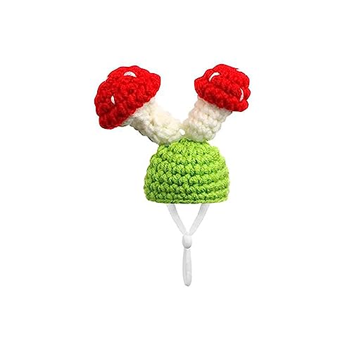 Mini Handgestrickte Mütze für Kleintiere, Entzückende Strickmütze Hamstermütze mit verstellbarem Riemen, Froschhase Regenbogen Karotte Mini Handgestrickte Hüte für Bartdrache Meerschweinchen Bunny Mini Handgestrickte Mütze für Kleintiere, Entzückende Strickmütze Hamstermütze mit verstellbarem Riemen, Froschhase Regenbogen Karotte Mini Handgestrickte Hüte für Bartdrache Meerschweinchen Bunny von Cremlank