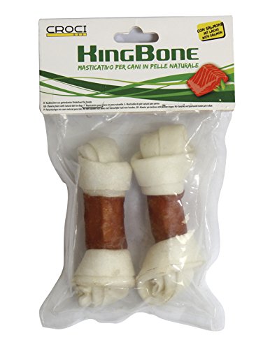 CROCI King Knochen für Hunde mit Lachs, 11 cm, 2 Stück CROCI King Knochen für Hunde mit Lachs, 11 cm, 2 Stück von Croci