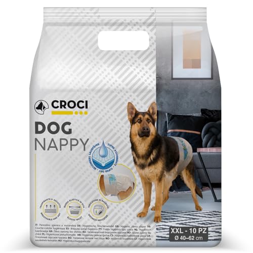 Croci Windeln für Hunde, 10 Stück, Größe XXL Croci Windeln für Hunde, 10 Stück, Größe XXL von Croci