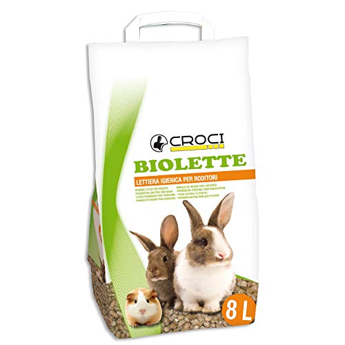 Croci Biolette - Ökologische Streu 8 Liter, Pelletstreu, natürlich und biologisch, für Kaninchen, Nagetiere, Vögel und kleine Säugetiere, geruchshemmend von Zoo Med