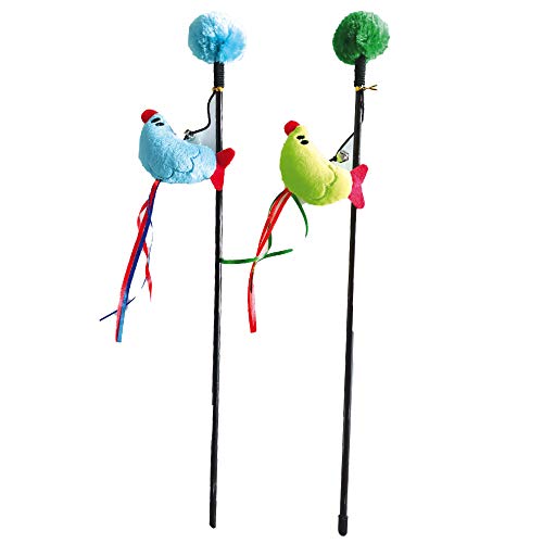 Croci Bird Stick Katzenspielzeug Mix 45 cm von Croci