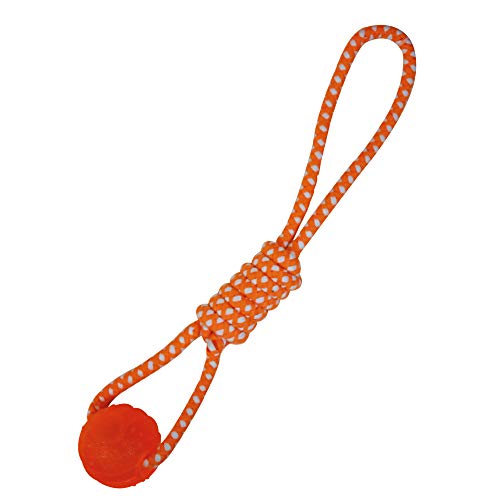 Croci Spielschnur/TPR Blasting Ball, Orange, 41 x 6 cm von Croci