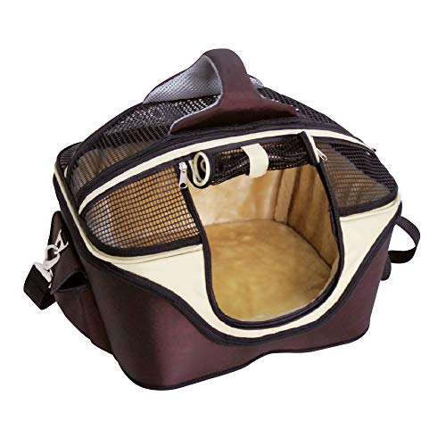 Croci Fast&Easy Carrier 2in1 - Transportbox und Transportbox für Hund und Katze, Umhängetasche für Haustier, Transporttasche Größe S, Maximale Belastung 12 kg von Croci