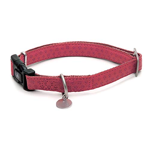 Croci C5079295 Kunstleder Halsband Myl, 20-30 cm x 10 mm, rosa von Croci