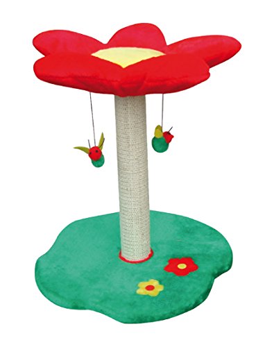Croci C6020084 Kratzbaum Flowers Primrose, 45 x 45 x 56ZM, Gemischte von Croci
