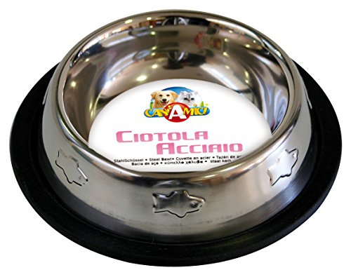 Croci C6059440 Stahlnapf für Katzen mit Spuren, 0.24 Litre, 16 cm Croci C6059440 Stahlnapf für Katzen mit Spuren, 0.24 Litre, 16 cm von Croci