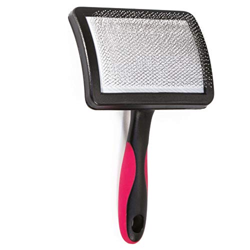Croci Vanity - Karde für Hunde, für alle Haartypen, Hundebürste mit Edelstahlzähnen, entfernt Unterwolle und entwirrt Knoten, 12 x 9 cm Croci Vanity - Karde für Hunde, für alle Haartypen, Hundebürste mit Edelstahlzähnen, entfernt Unterwolle und entwirrt Knoten, 12 x 9 cm von Croci