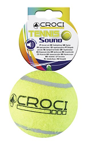 Croci C6098894 Tennisball mit Sound für Hunde von Croci