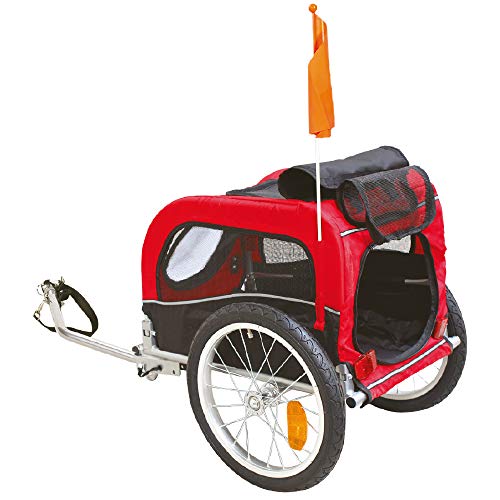 Croci Cargo Bike - Fahrradanhänger und Hundewagen - Praktischer, geräumiger und komfortabler Fahrrad-Hundeträger - 116 cm lang für Hunde bis 20 kg von Croci