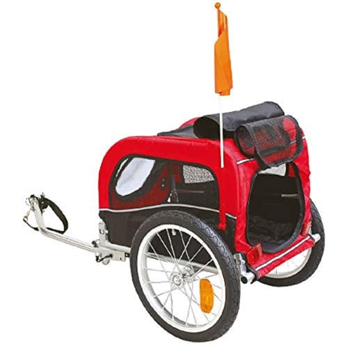 Croci Cargo Bike - Fahrradanhänger und Hundewagen - Praktischer, geräumiger und komfortabler Fahrrad-Hundeträger - 116 cm lang für Hunde bis 20 kg von Croci