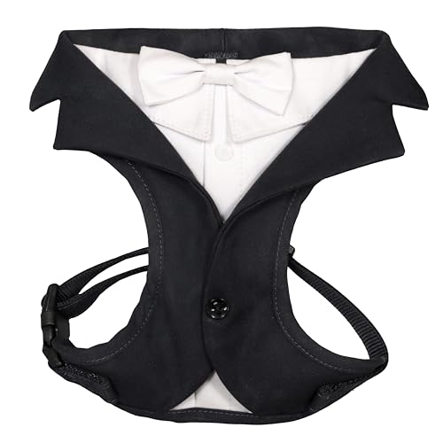 Croci Ceremony Groom Hundegeschirr für Männliche Hunde, für Hochzeiten, Smoking, verstellbar, Schwarz, Größe L / 48-75 cm Croci Ceremony Groom Hundegeschirr für Männliche Hunde, für Hochzeiten, Smoking, verstellbar, Schwarz, Größe L / 48-75 cm von Croci