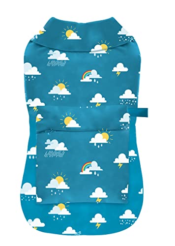 Croci Clouds Regenmantel für Hunde, Farbwechsel mit Wasser, bequem und bequem, verstellbar, 40 cm von Croci