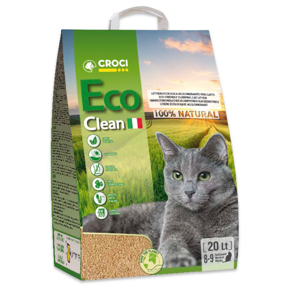 Croci Eco Clean Katzenstreu - 20 l (ca. 8,2 kg) von Croci