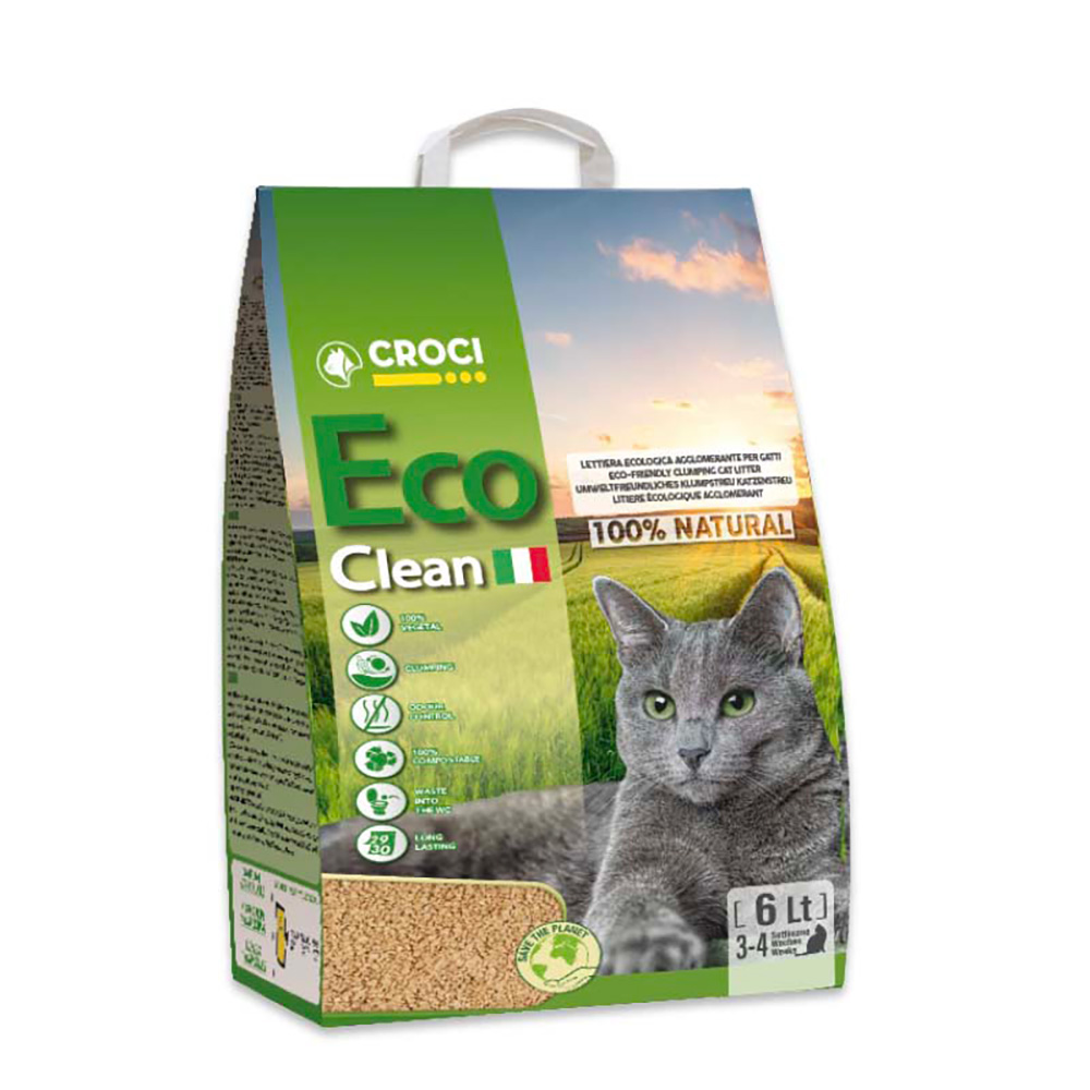 Croci Eco Clean Katzenstreu - 6 l (ca. 2,4 kg) von Croci