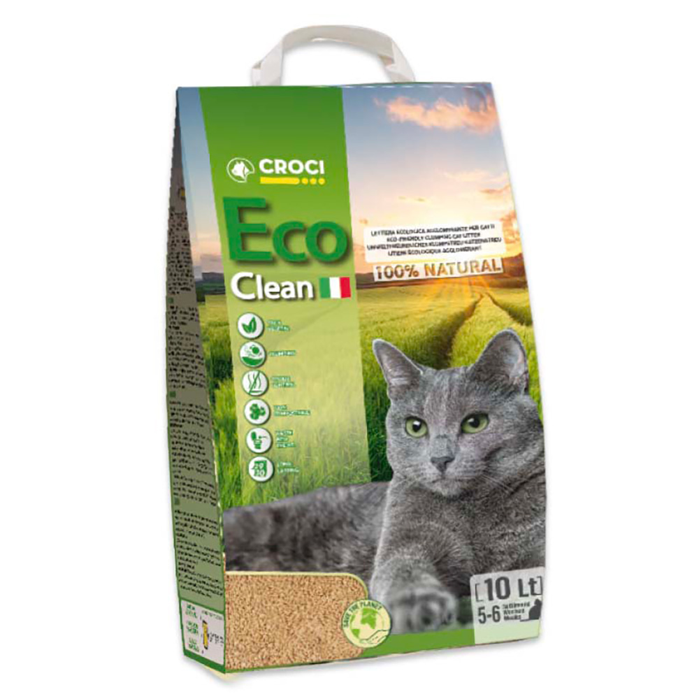 Croci Eco Clean Katzenstreu - Sparpaket: 2 x 10 l (ca. 8,2 kg) von Croci