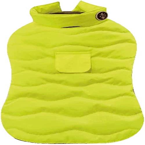 Croci Eco Leaves Yellow Hundejacke, Rückengröße 30 cm, ökologisch hergestellt aus recycelten Materialien, gepolstert und verstellbar, mit Gummizug und Loch für Leine und Geschirr, gelbe Farbe Croci Eco Leaves Yellow Hundejacke, Rückengröße 30 cm, ökologisch hergestellt aus recycelten Materialien, gepolstert und verstellbar, mit Gummizug und Loch für Leine und Geschirr, gelbe Farbe von Croci