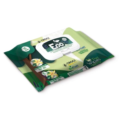 Croci – Feuchttücher für Hunde und Katzen, 100% biologisch abbaubar, in die Toilette gespült, frei von Parabenen, Vanilleduft, 30 Tücher Croci – Feuchttücher für Hunde und Katzen, 100% biologisch abbaubar, in die Toilette gespült, frei von Parabenen, Vanilleduft, 30 Tücher von Croci
