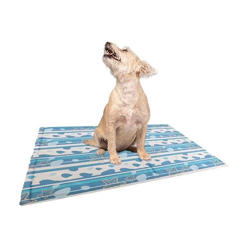 Croci Fresh Sea Dream Kühlmatte für Hunde, Kühlkissen aus Gel, selbstkühlende Decke, Format 65 x 50 cm Croci Fresh Sea Dream Kühlmatte für Hunde, Kühlkissen aus Gel, selbstkühlende Decke, Format 65 x 50 cm von Croci