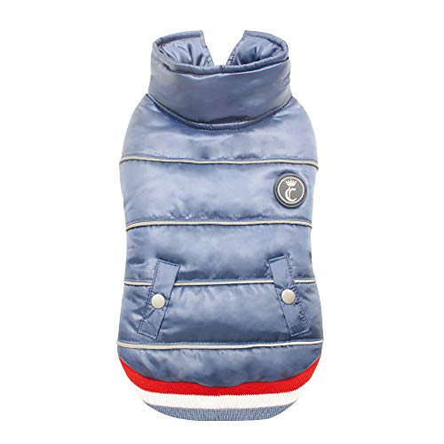 Croci Gefütterte Hundejacke Tricolour - Wasserfest, Synthetik, Blau, 45 cm - 30 g, Winter, Large, Unisex, Klassisch Croci Gefütterte Hundejacke Tricolour - Wasserfest, Synthetik, Blau, 45 cm - 30 g, Winter, Large, Unisex, Klassisch von Croci