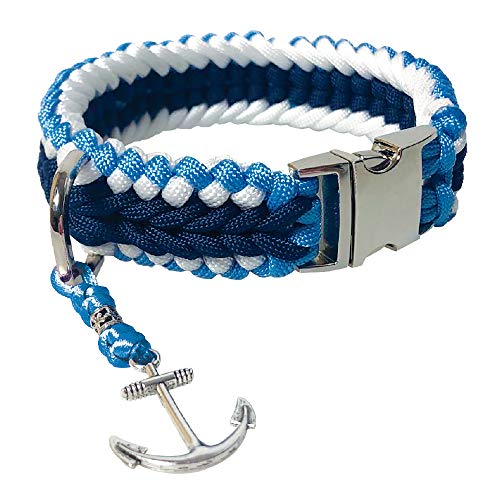 Croci Halsband geflochten Twine Anchor mit Silberanhänger 50 cm L Croci Halsband geflochten Twine Anchor mit Silberanhänger 50 cm L von Croci