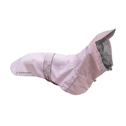 Croci Hiking City Regenmantel für Hunde, verstellbar, atmungsaktiv, reflektierend, winddicht, für große und kleine Hunde, Rosa, Größe L, 65 cm von Croci