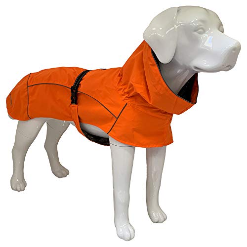 Croci Hiking Hundemantel, wasserdicht, für Hunde, Makalu, feuchtigkeitsregulierendes Futter, Farbe Orange, Größe 45 cm - 260 g von Croci