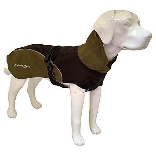 Croci Hiking Hundemantel, wasserdicht, für Hunde, feuchtigkeitsregulierendes Futter, Nanga Black, Größe 35 cm - 194 g von Croci