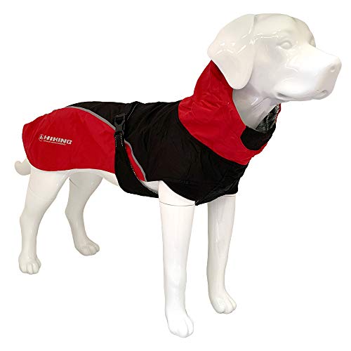 Croci Hiking Hundemantel, wasserdicht, für Hunde, feuchtigkeitsregulierendes Futter, Nanga Red, Größe 50 cm - 380 g von Croci