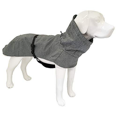 Croci Hiking Hundemantel, wasserdicht, für Hunde, gefüttert, Wintermantel, Thermofutter, Everest Grey, Größe 40 cm – 195 g von Croci