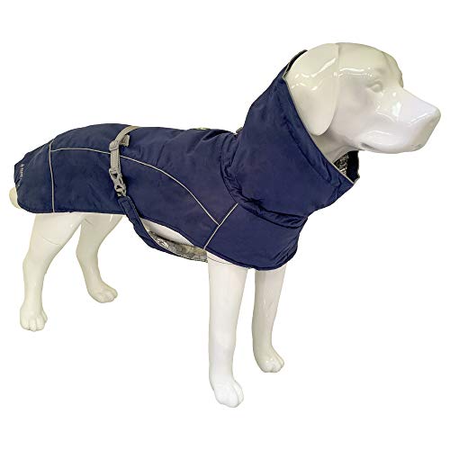 Croci C7081942 Hiking K2 Wintermantel, wasserdicht, wärmeausgleichend, für Hunde, Dunkelblau, 20 cm, 1 Stück von Croci