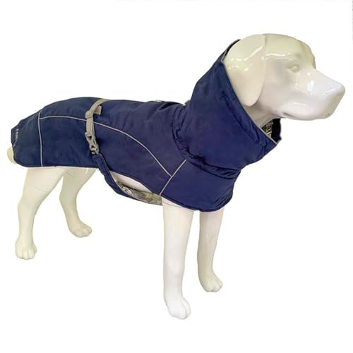 Croci Hiking Hundemantel, wasserdicht, für Hunde, Makalu, wärmeregulierendes Futter, Dunkelblau, 50 cm von Croci