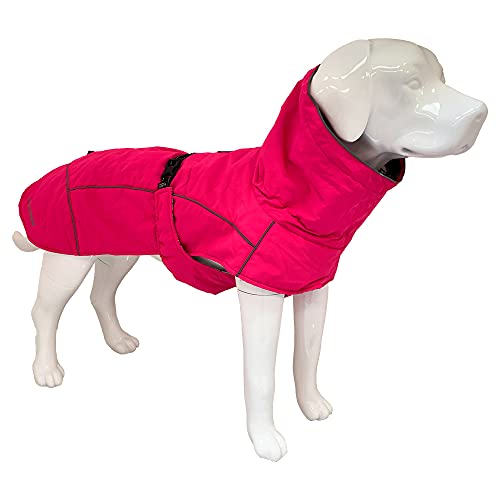 Croci Hiking Hundemantel, wasserdichter Hundemantel, Makalu, temperaturregulierendes Futter, Rosa (Fuchsia), 80 cm Croci Hiking Hundemantel, wasserdichter Hundemantel, Makalu, temperaturregulierendes Futter, Rosa (Fuchsia), 80 cm von Croci