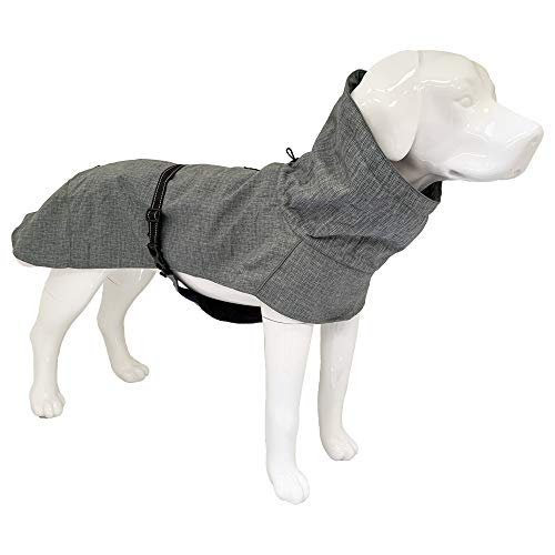 Croci Hiking Mantel für Hunde, wasserdicht, für Hunde, gepolstert, Wintermantel, ThermopileEverest Grey, Größe 45 cm, 260 g von Croci